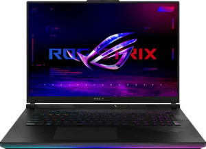 Asus ROG Strix Scar 18 (2024) 18" Intel Core i9-14900HX 2.2GHz / Nvidia GeForce RTX 4090 Laptop / 64GB RAM / 2TB SSD + 2TB SSD full review and technical specifications