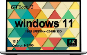 Alldocube GTBook 13 13.5" Intel Celeron N5100 1.1GHz / 12GB RAM / 256GB SSD full review and technical specifications