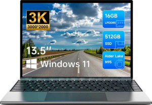 Alldocube GTBook 13 Plus 13.5" Intel N95 1.7GHz / 16GB RAM / 512GB SSD full review and technical specifications