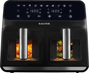 Salter EK5196GW Dual Air Fryer full review and technical specifications